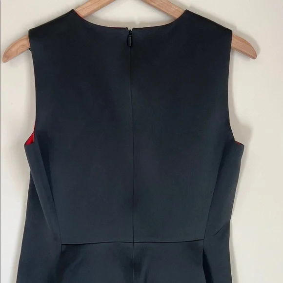 Lafayette 148 New York Sleeveless Fit-&-Flare Dress $1698 Size 6 red‎ black